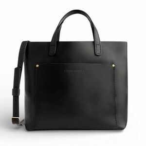PORTLAND LEATHER Medium Crossbody Bag Black